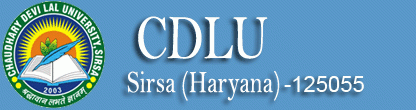 CDLU Sirsa Recruitment 2014 CDLU Recruitment 2014 Logo EB