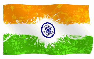 Indian tricolour flag animated - Education Bhaskar - 320 x 200 animatedgif 926kB