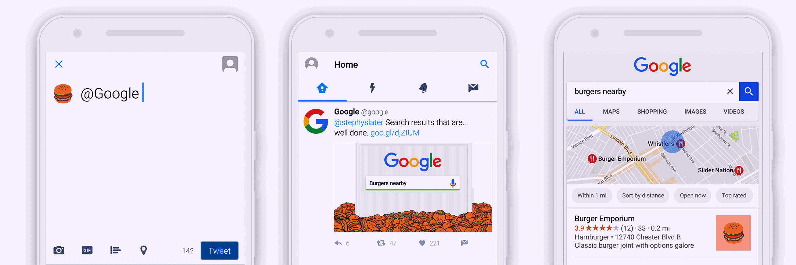 Tweet an Emoji to search on Google